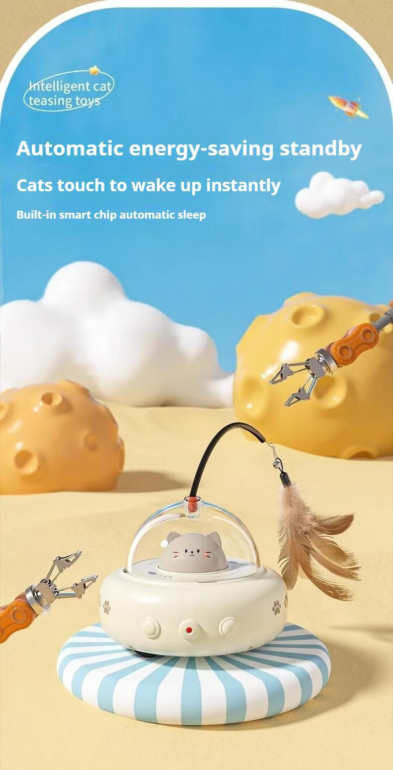 Smart Electric Cat Car With Automatic Laser Pointer - Cat Fun, Energy-Saving Product
