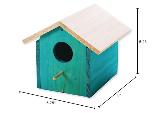 Wooden Birdhouse, Unfinished, Unassembled