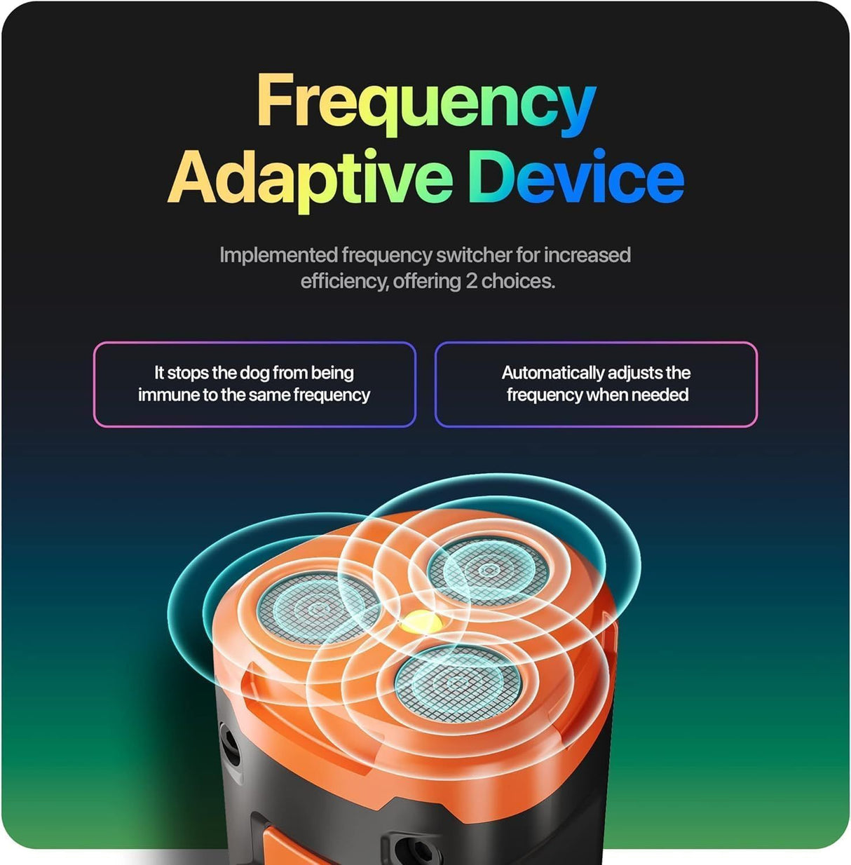 Dog Bark Deterrent Device Stops Bad Behavior, Professional Dog Training Tool, Anti Bark Device For Dogs, Emitters 50ft Range For Dog Training, To Bark Collar,Dog Training Collar