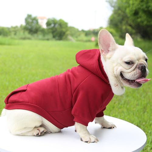 Pet Hoodie with Pocket,Soft Lined Dog Apparel for Pets of Different Sizes,Warm Outfit for Daily Wear and Outings