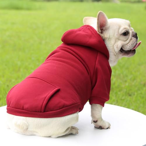 Pet Hoodie with Pocket,Soft Lined Dog Apparel for Pets of Different Sizes,Warm Outfit for Daily Wear and Outings
