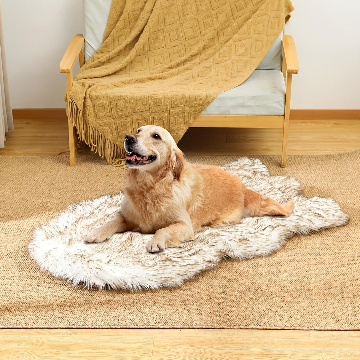 Luxury Faux Fur 5 Inches Thick Super Soft Memory Foam Dog Bed With Soft Removable Please Note That This Product Is Shipped By Yourself For The Average Shipping Cost