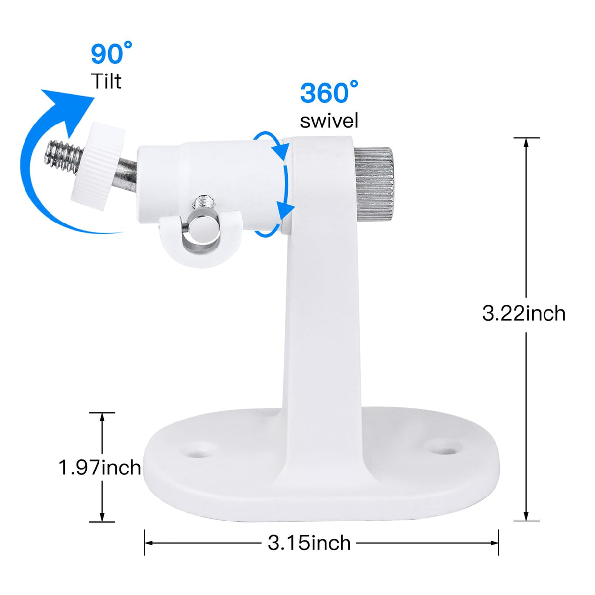 Adhesive Security Camera Mount for eufy Indoor Cam E30/C210/C220/E220, Adjustable No Drilling Mounting Bracket for eufy Pet/Dog/Baby Camera