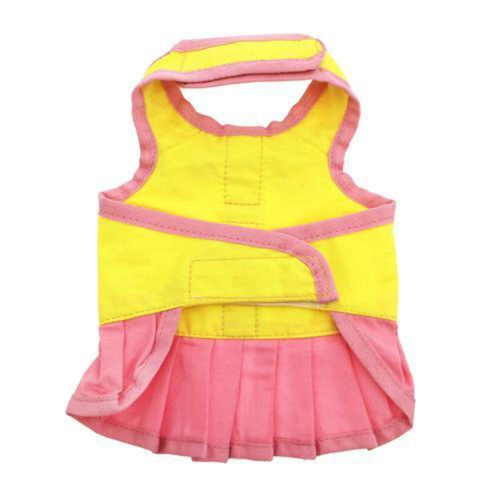 Doggles Dog Harness Dress, Yellow, XX Smalll