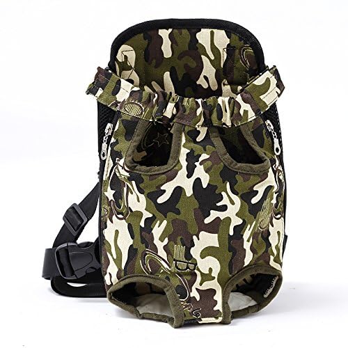 yelesley Pet Dog Carrier Backpack Mesh Camouflage Outdoor Travel Products Breathable Shoulder Handle Bags for Small Dog Cats (S, Camouflage)
