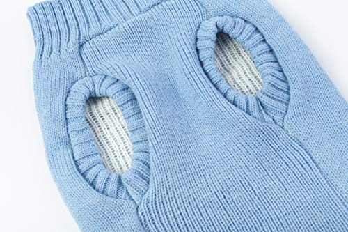 Unicorn Costume for Pets Holiday Festive Dog Clothes Sweater for Large Dogs Girl, Blue X-Large (19" Back Length)