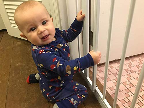 Vmaisi Baby Gate Wall Protector - Protect Walls from Pressure Mounted Pet Dog Gates, 4 Pack White