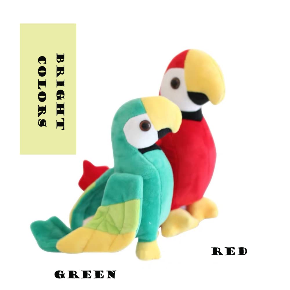 CHELEI2019 9.8" Parrot Stuffed Animal Soft Bird Stuffed Animal Parrot Plush Toy Gifts for Kids