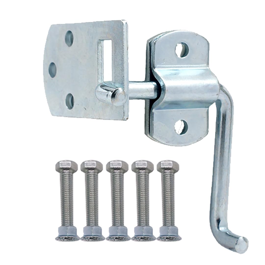 Boxer Truck Corner Gate Latch Sets w/Bolts & Screws - Truck Stake Bed Latches Bracket Set for Utility Trailer, Stake Body Gates, Sheds, Wood, Trucks, & Trailers - Heavy Duty - 2 Set