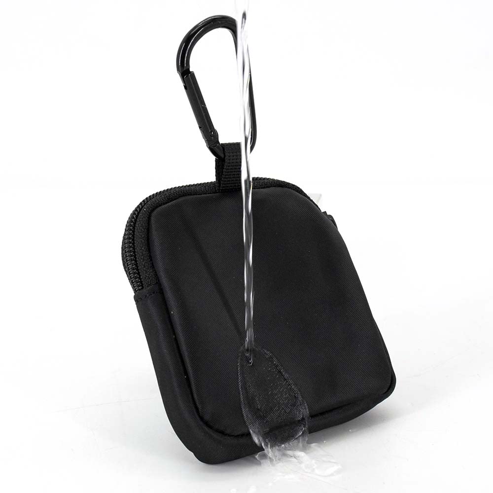 Waterproof Dog Treat Pouch, Dog Training Treat Pouch Built in Poop Bag Dispenser Adjustable Shoulder Bag (BLK) (BLK)