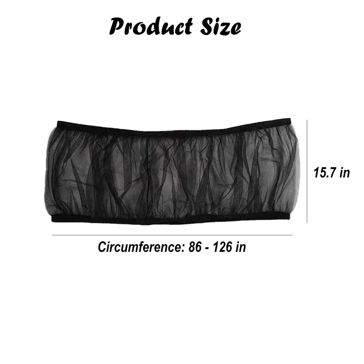 Bird Cage Seed Catcher, Airy Gauze Seeds Bird Cage Cover Guard Dust-Proof Universal Birdcage Accessories Parrot Bird Nylon Mesh Net Cover Stretchy Shell Skirt Traps Cage Basket (XL, Black)