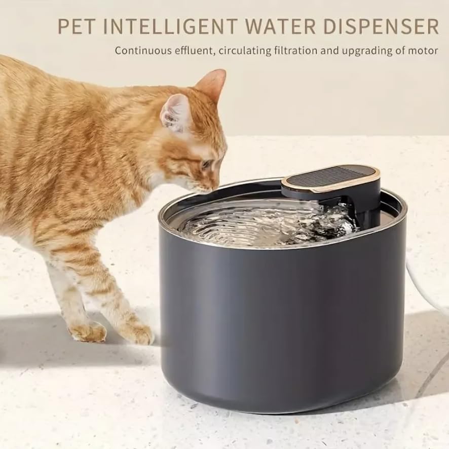Generic Cat Water Fountain, 3L/100oz Automatic Pet Water Dispenser with Ultra Quiet Pump Activated Water Bowl for Multiple Pets Cats Dogs Drinking, Black