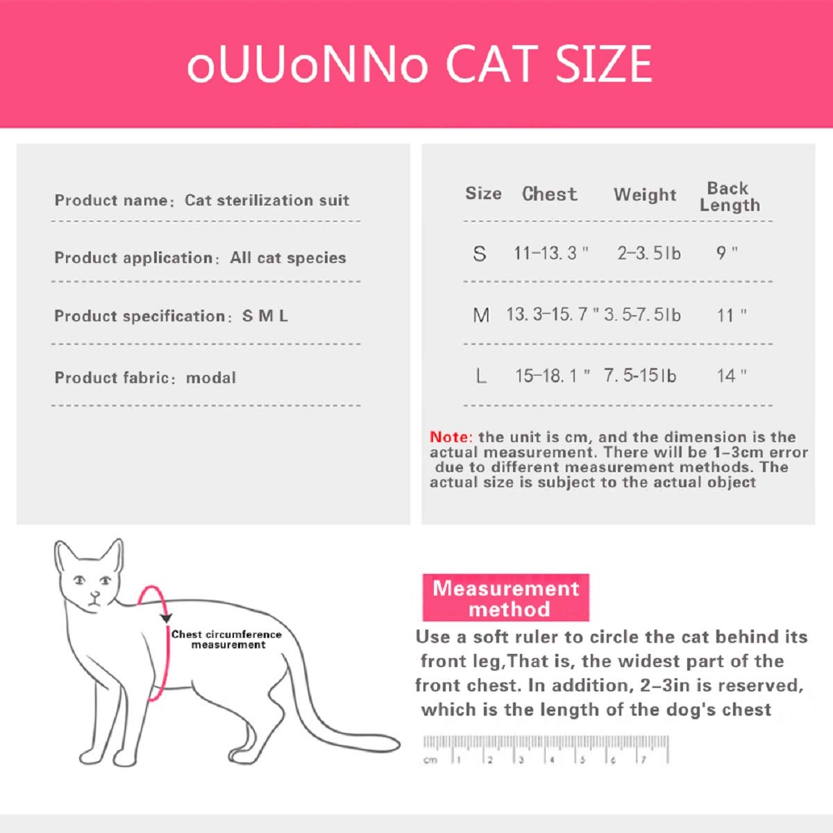 oUUoNNo Cat Wound Surgery Recovery Suit for Abdominal Wounds or Skin Diseases, After Surgery Wear, Pajama Suit, E-Collar Alternative for Cats (M, ArmyGreen)