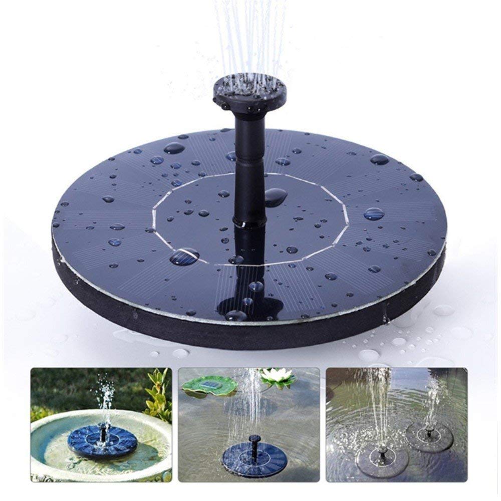 Solar Fountain for Bird Bath, Solar Powered Fountain Pump 1.5W Solar Water Fountain Floating Birdbath Water Pumps for Garden, Patio, Pond and Pool