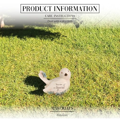 Pavilion Gift Company 41105 Decorative Special Floral Bird Figurine 3.5 Inch