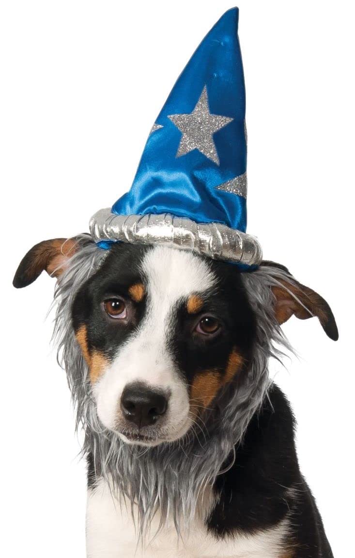 Rubies Wizard Hat W/Beard Pet Set for Dogs or Cats, S/M
