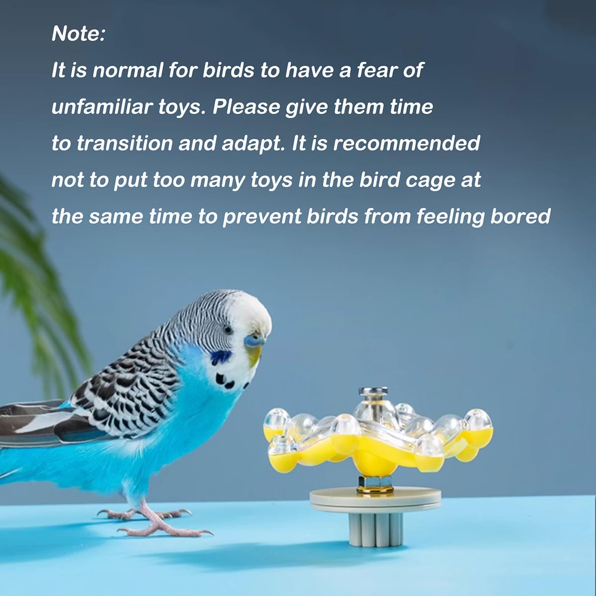 ZBJBinCH Windmill Roller Parrot Toy Bird Toys Bird Cage Accessories Parakeet Toy Chewing Toy for Conure Cockatiel Budgies Lovebird Parrotlet Sun Conure Budgie Mini Macaw Small Medium Birds (Yellow)