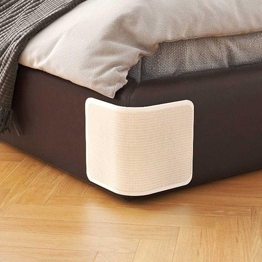 Cat Scratching Pad Natural Sisal Cat Scratcher Mat Sofa Bed Protector Scratch Pad Couch Side Cover, Easy Installation Heavy Duty Cat Scratching Pad for Grinding Claws Protecting Furniture