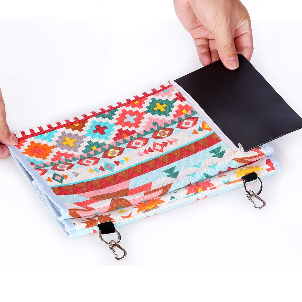 KINTOR Bird Nest Snuggle Hut,Parrot Habitat Cave Hanging Tent for Small Medium Parrots Budgies Eclectus Parakeet Cockatiels Lovebird African Grey (Pink Ethnic, M)