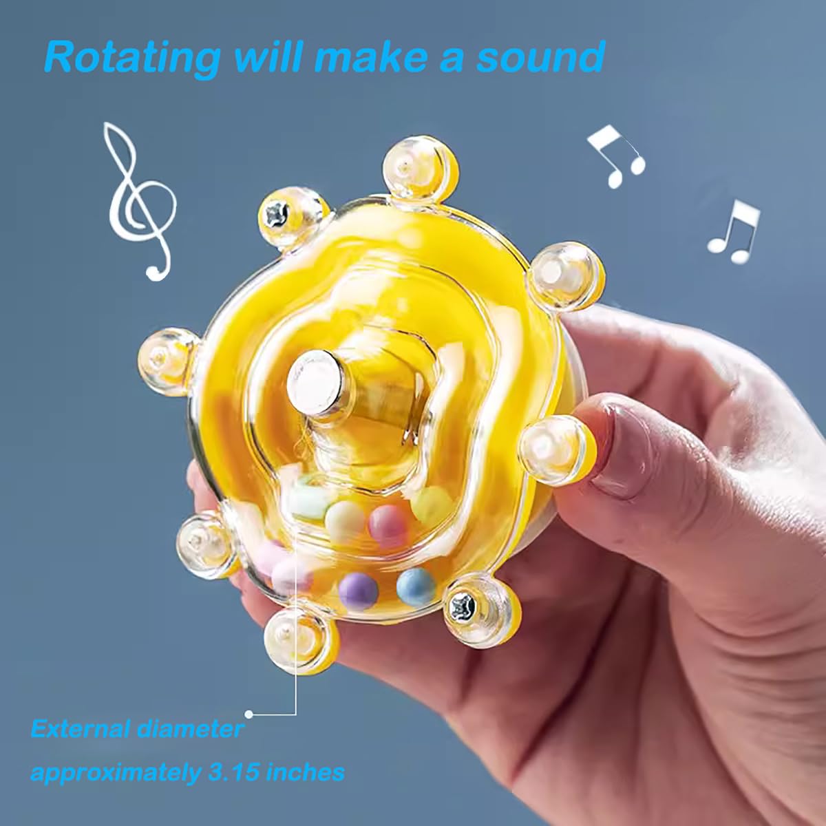 ZBJBinCH Windmill Roller Parrot Toy Bird Toys Bird Cage Accessories Parakeet Toy Chewing Toy for Conure Cockatiel Budgies Lovebird Parrotlet Sun Conure Budgie Mini Macaw Small Medium Birds (Yellow)