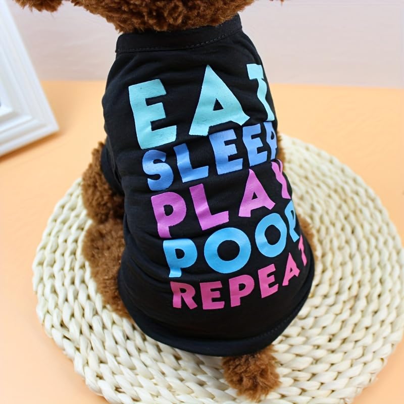 Dog Shirt for Small Medium Large Dogs Dog T-Shirt Breathable with Text XS