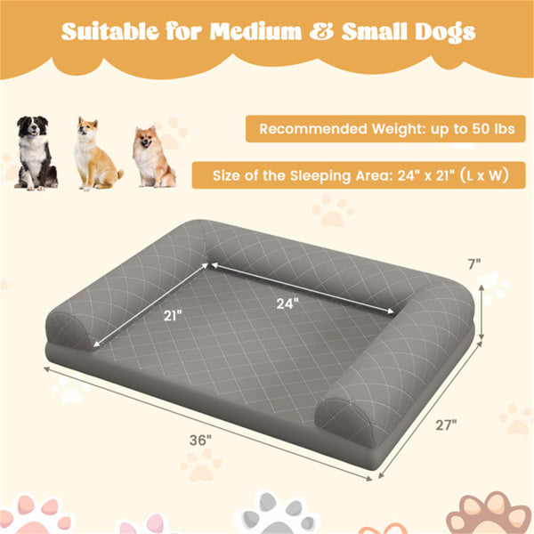 Orthopedic Dog Bed, 36 Inch
