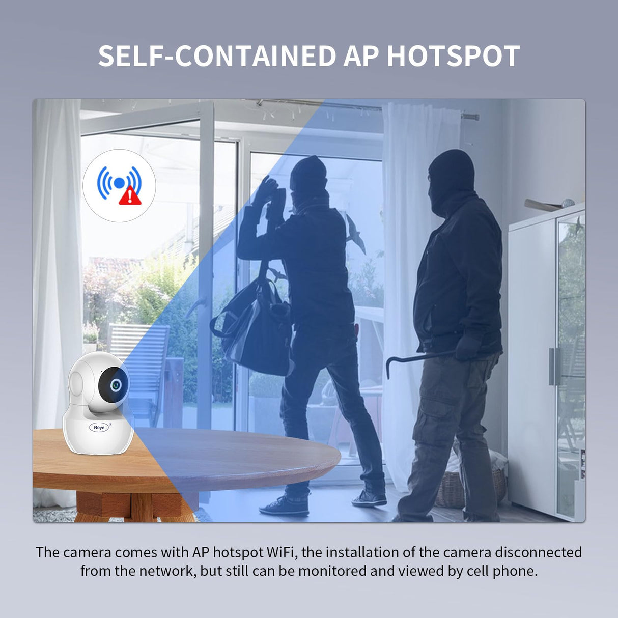 WiFi Security Home Camera,Baby Monitor Wireless IP Camera with Night Vision Two Way Audio Cloud Storage, Supports 5G WiFi,up to 128GB(White) Indoor Camera