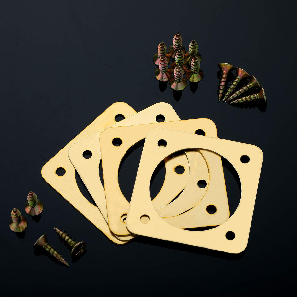 4 Pieces Metal Bird House Guard with Copper Portal Bird House Replacement for Eastern Bluebird Birdhouses(1 1/8 Inch Inner Diameter)