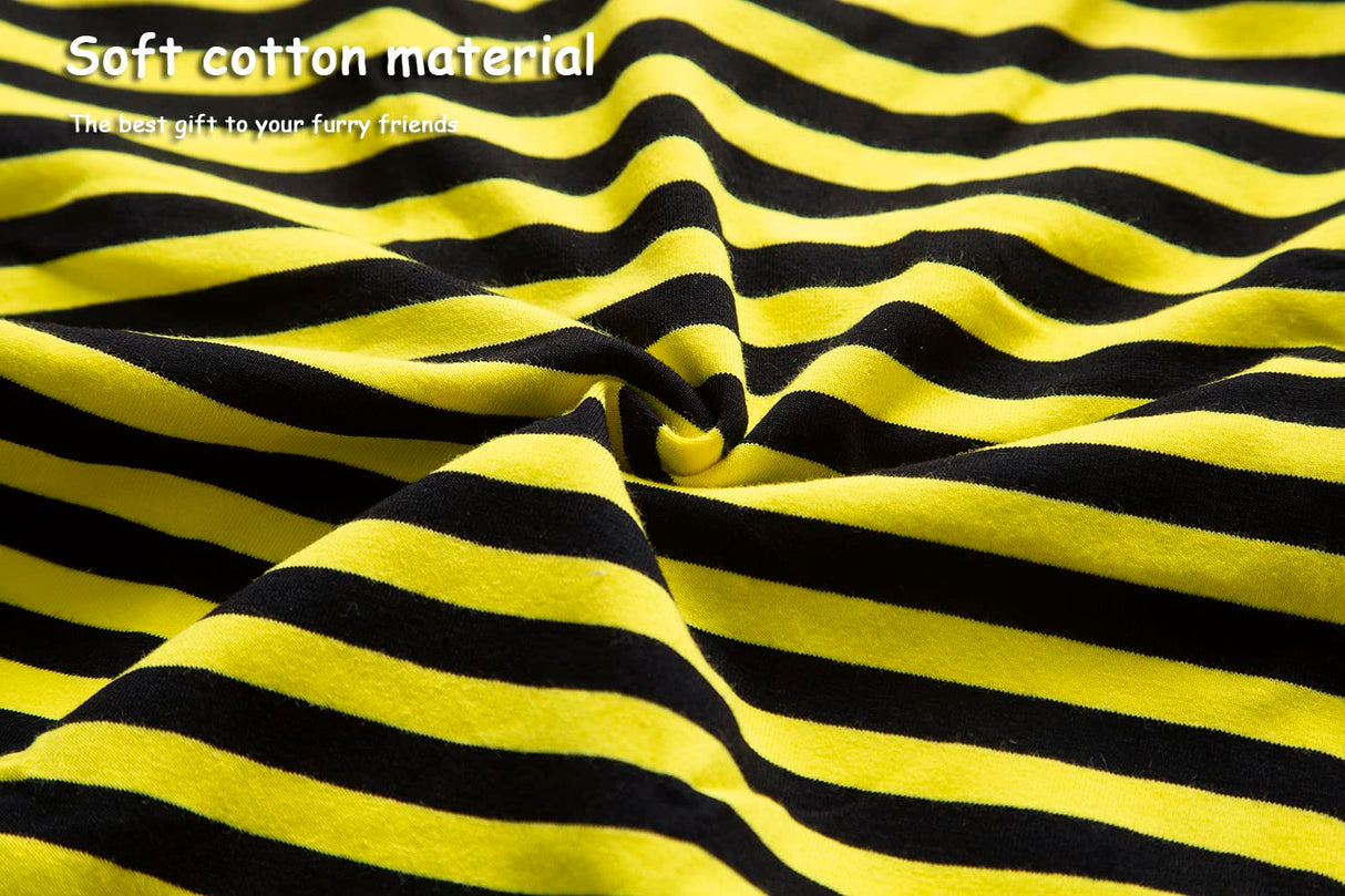 KAOOPETOPN Dog Striped Shirt Lightweight Vest Soft Breathable Cool Pet Clothes,Stretchy Sleeveless Tank for Boy Girl Dogs Large Medium Small,S