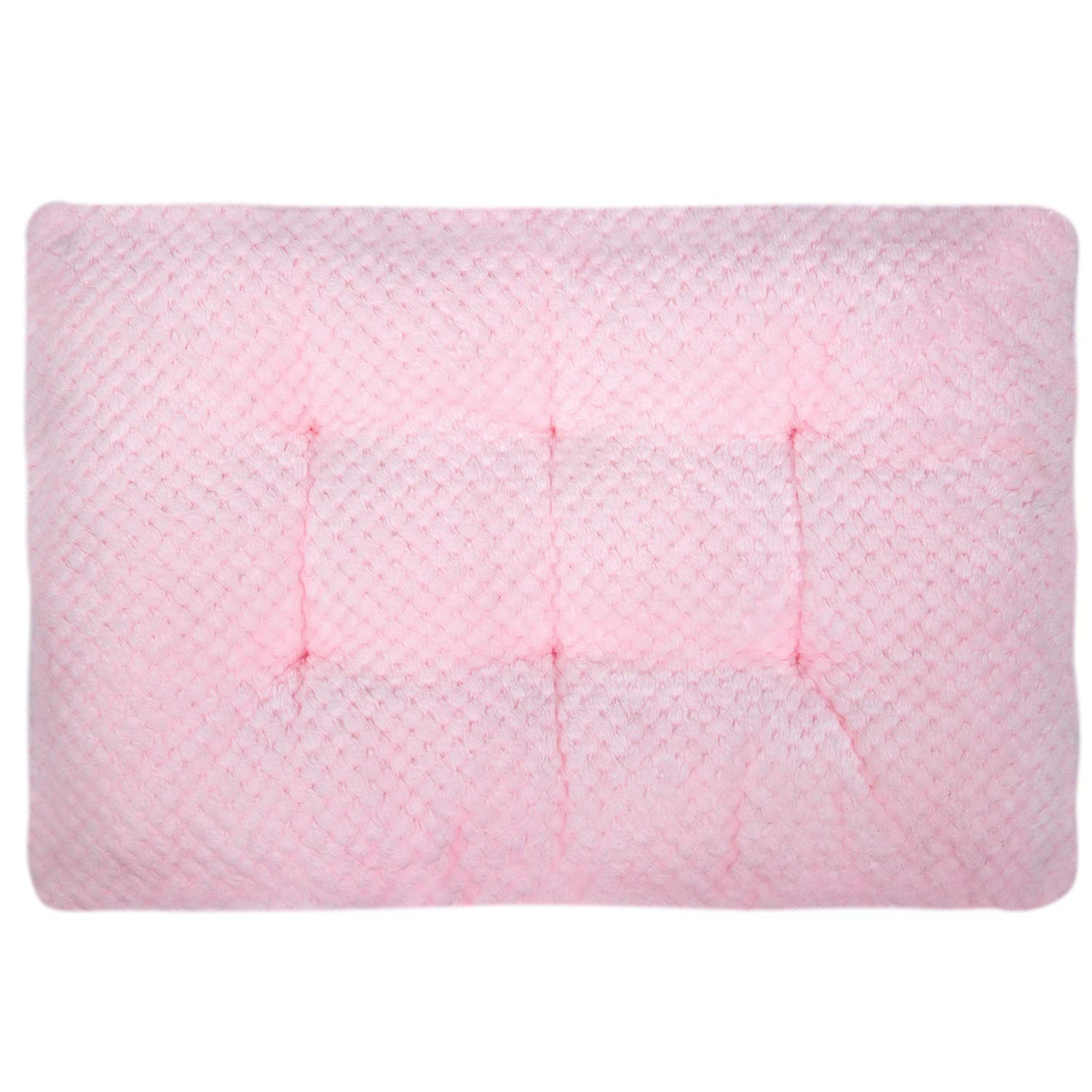 WONDER MIRACLE Fuzzy Deluxe Pet Beds, Super Plush Dog or Cat Beds Ideal for Dog Crates, Machine Wash & Dryer Friendly (15" x 23", S-Baby Pink)