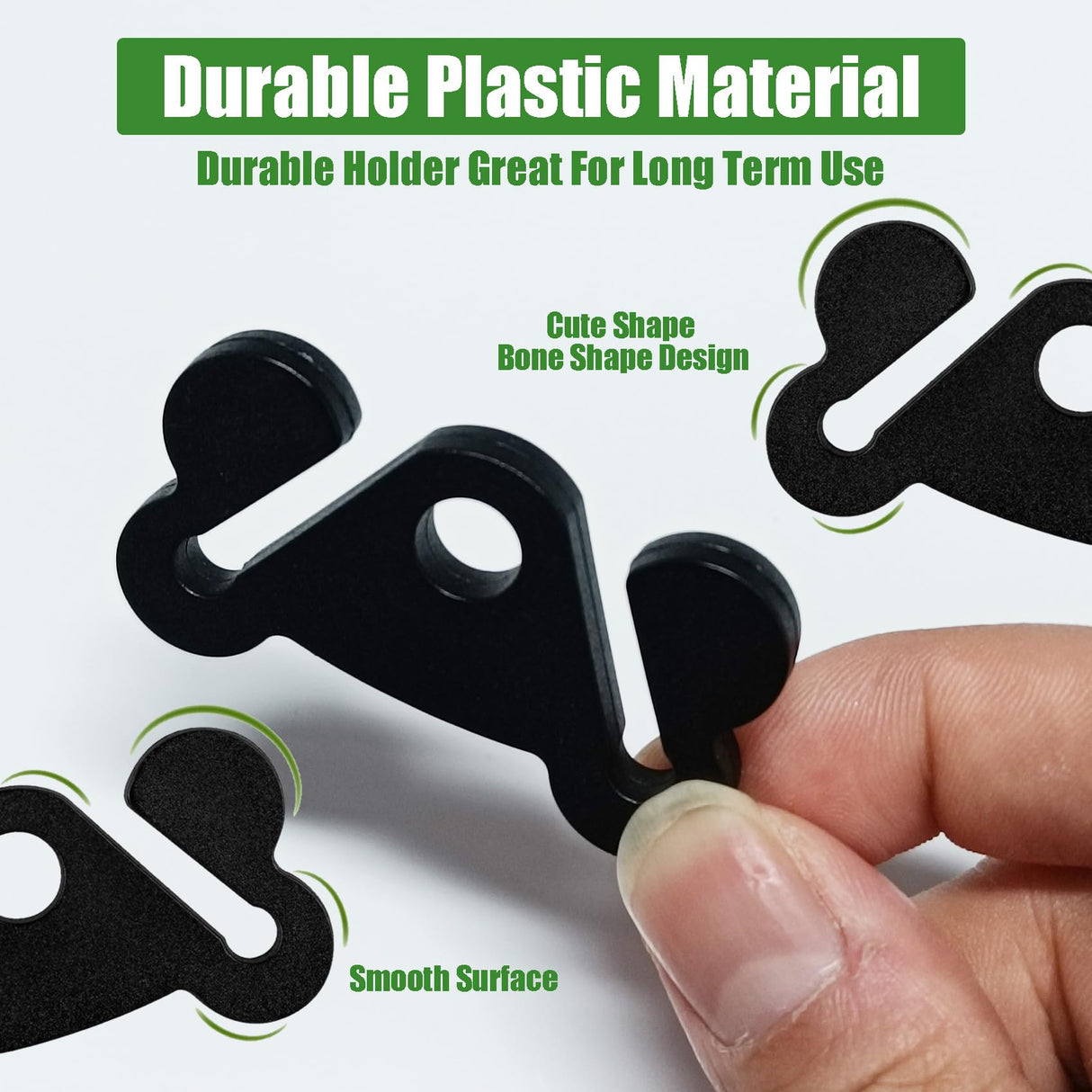 Dog Poop Bag Holder Dogs Waste Bag Carrier Pet Poop Bags Holders for Doggie Waste Bags Dispensers, Clip Carrier for Leash Small Doggy Puppy Hand Free Walking Accessory Attachment, Black