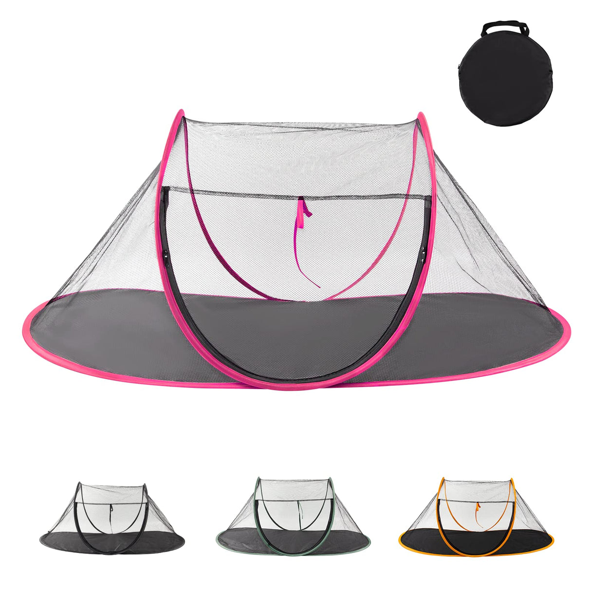 Realife Portable, Foldable Outdoor Cat Tent for Dogs and Small Animals, Rose Red