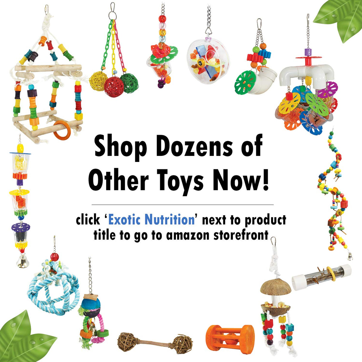 Mobile Forager - Durable Fun Treat Foraging Cage Accessory Toy - Sugar Gliders, Squirrels, Chinchillas, Prairie Dogs, Degus, Opossums, Marmosets, Monkeys, Parrots, Birds, Rats, Hamsters & Gerbils