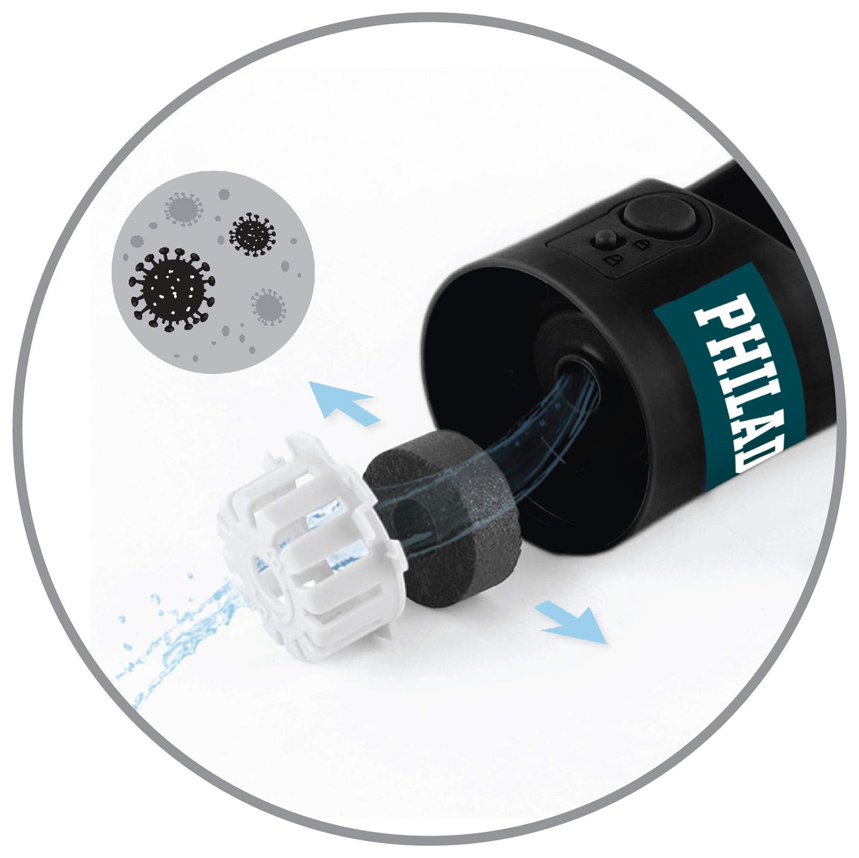 Pets First Dog Water Bottle. NFL Philadelphia Eagles PET Water Bottle. Best Cat Water Bottle. Water Fountain Dispenser for Dogs & Cats., Black, 13.5oz (PHL-3344)