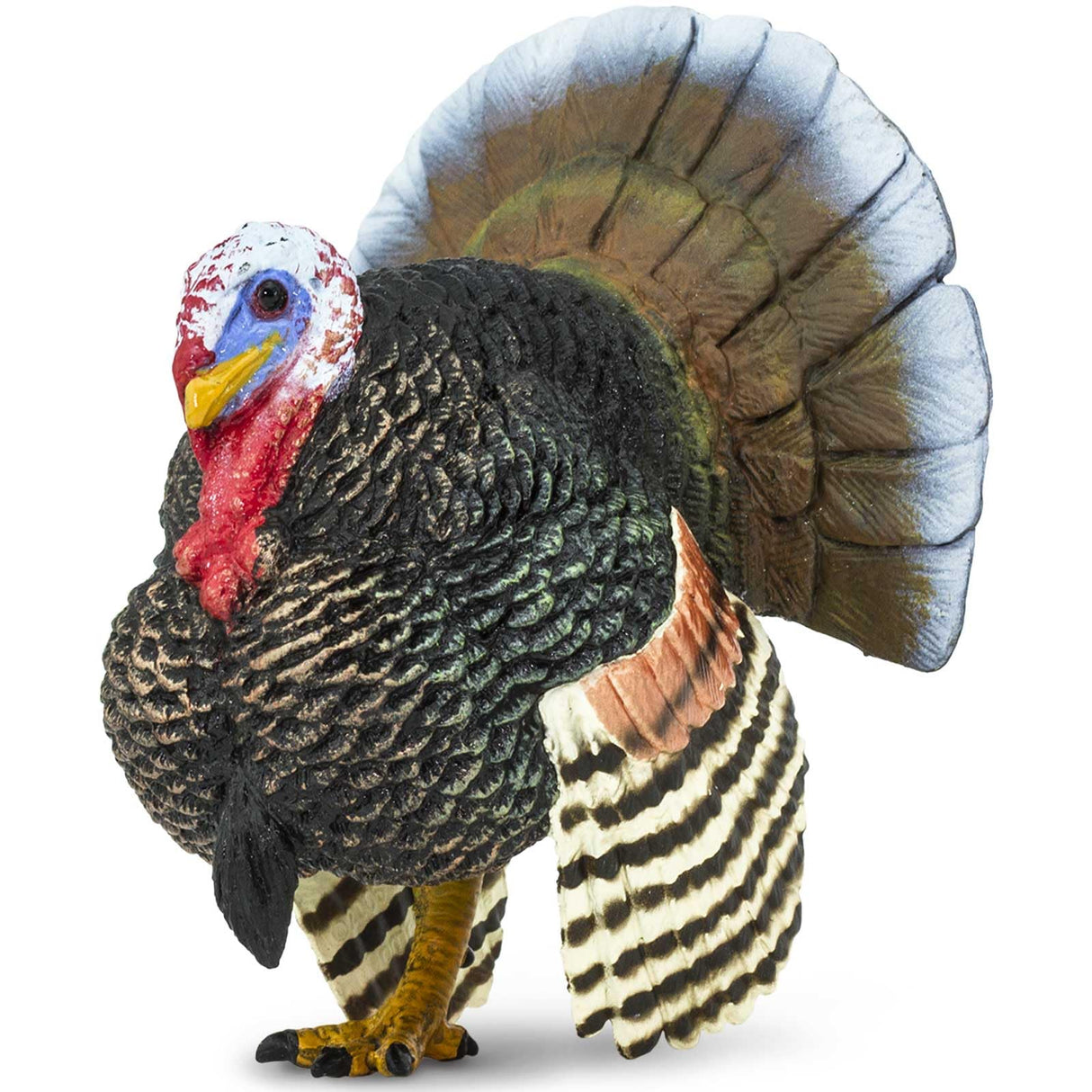 Safari Ltd. Turkey Figurine - Realistic 3" Plastic Figure - Thanksgiving Decoration or Educational Toy for Kids Ages 3+