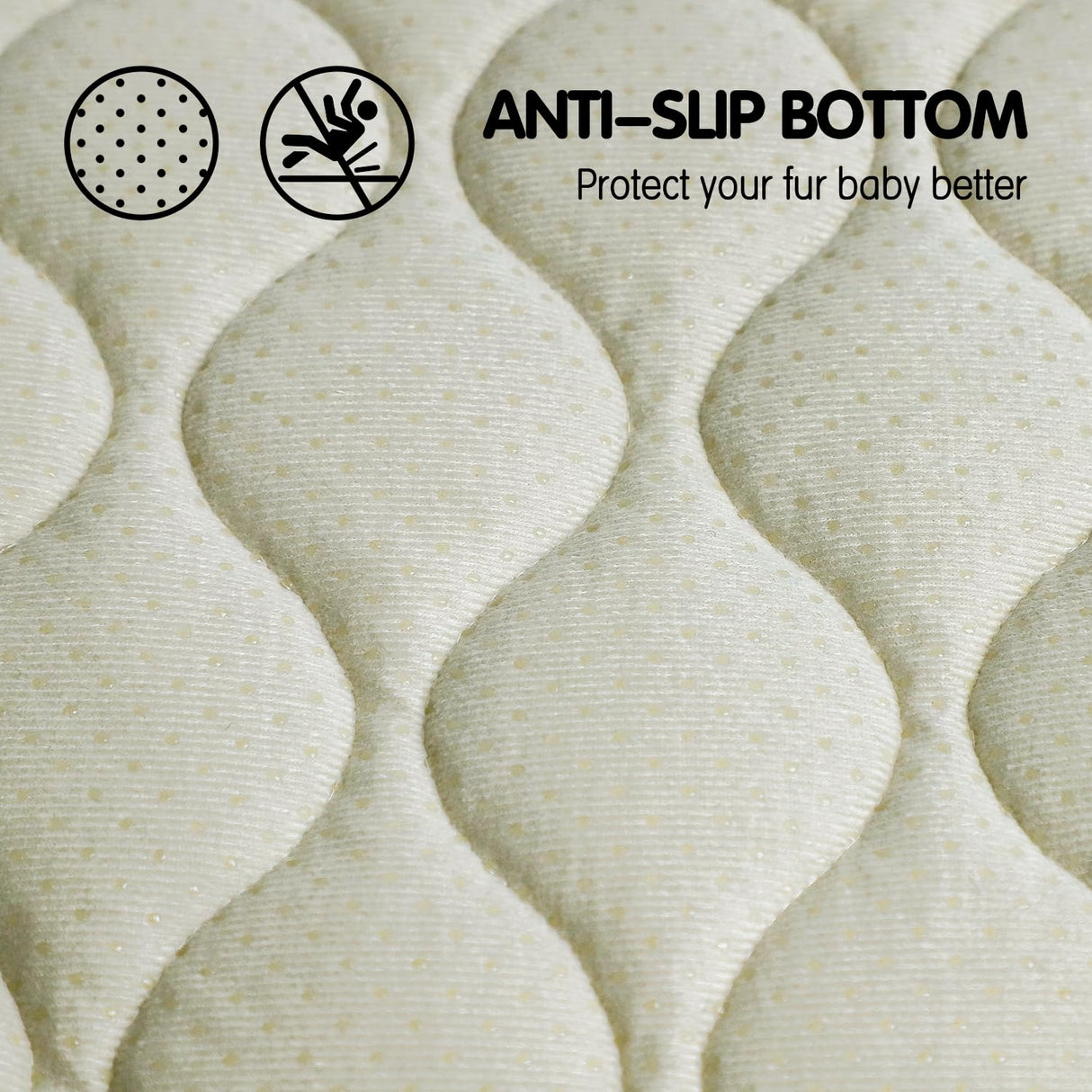 furrybaby Dog Bed Mat Flat Crate Mat with Anti-Slip Bottom Machine Washable Pet Kennel Pad for Dog Sleeping (XS 22x13'', Grey Mat)