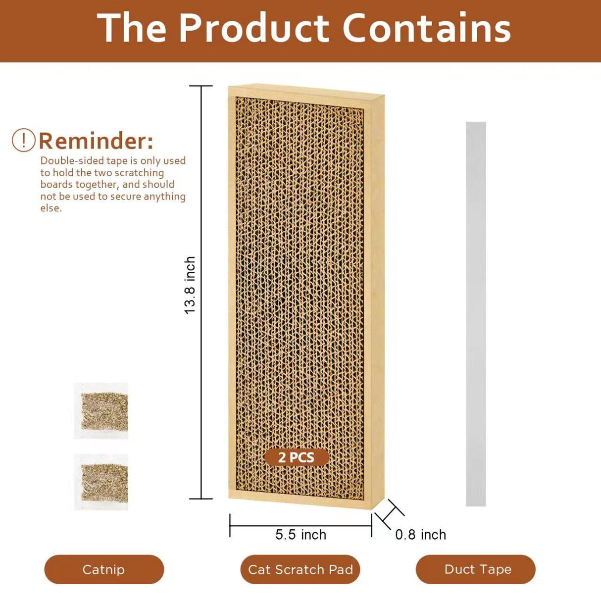 HappyFreeSX Splicing Cat Scratch Pad: Cat Scratchers for Indoor Cats and Kitten, 2 Pack Cat Scratching Pad, Cat Scratcher Cardboard, Scratching Pad, Premium Scratch from Cats, Double-Sided Design