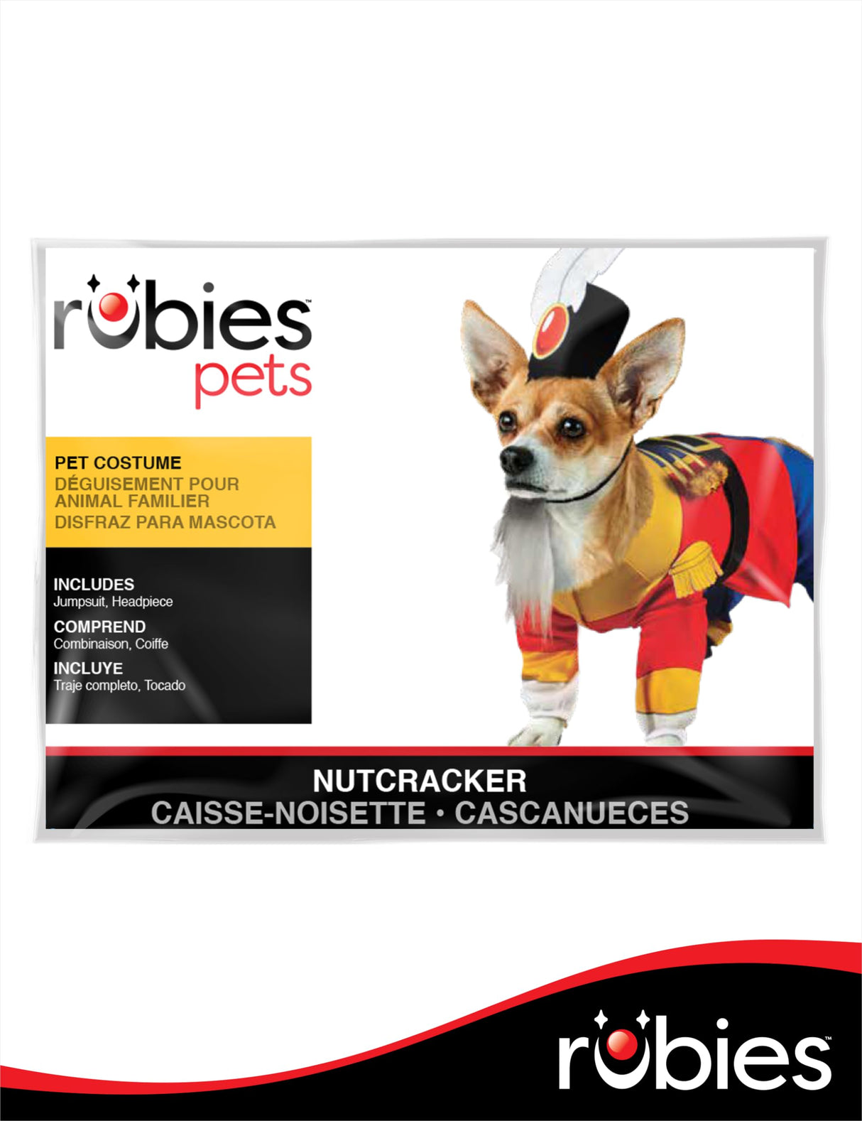 Rubies Nutcracker Pet Costume for Dogs or Cats, Medium