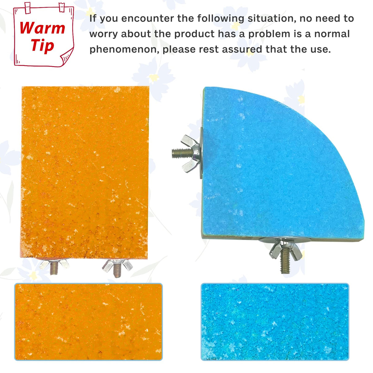 kathson Bird Perch Platform, Parrot Sanded Stand Wooden Corner Shelf Fan Shaped Cage Playground for Parrots Conures Budgies Parakeets Cockatiels Lovebirds