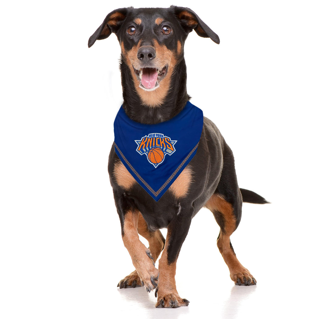 Pets First NBA New York Knicks TIE Bandana, Size Large/X-Large. Dog Bandana Scarf Bib for Pet Cat Dog. The Ultimate Game-Day, Party Bandana
