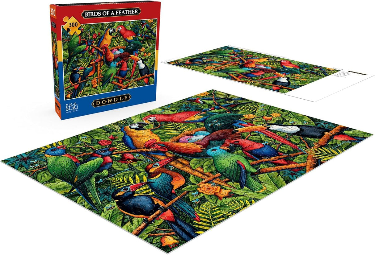 Buffalo Games - Eric Dowdle - Birds of a Feather - 300 Piece Jigsaw Puzzle for Adults Challenging Puzzle Perfect for Game Nights - Finished Size is 21.25 x 15.00