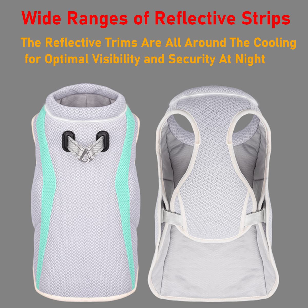 Dog Cooling Coat Dog Shirts Summer Clothes Lightweight Jacket with Evaporative Cool Adjustable Pet Harness for Large Dogs for Outdoor Walking