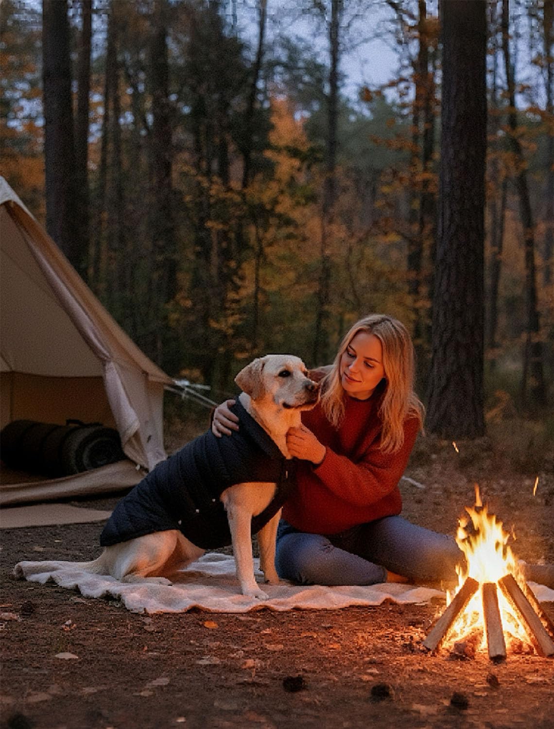 SPACE LION Dog Puffer Jacket, Down Winter Coat, Durable Outdoor Coat for Cold and Windy Conditions, Waterproof, Lightweight Jacket, Adjustable Fit for Small, Medium, Large Dogs(Blue,10/S)