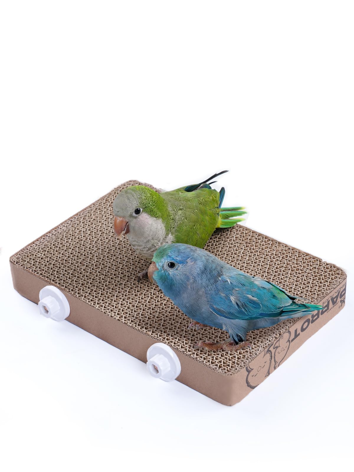 12.3 Inch Paper Bird Toys, Bird Platform, Parrot Toy, Help Birds Clean Beak, Release Stress, Reduce Boredom - Suitable for Budgie, Cockatiel, Lovebird, and Other Small to Medium-Sized Pet Birds