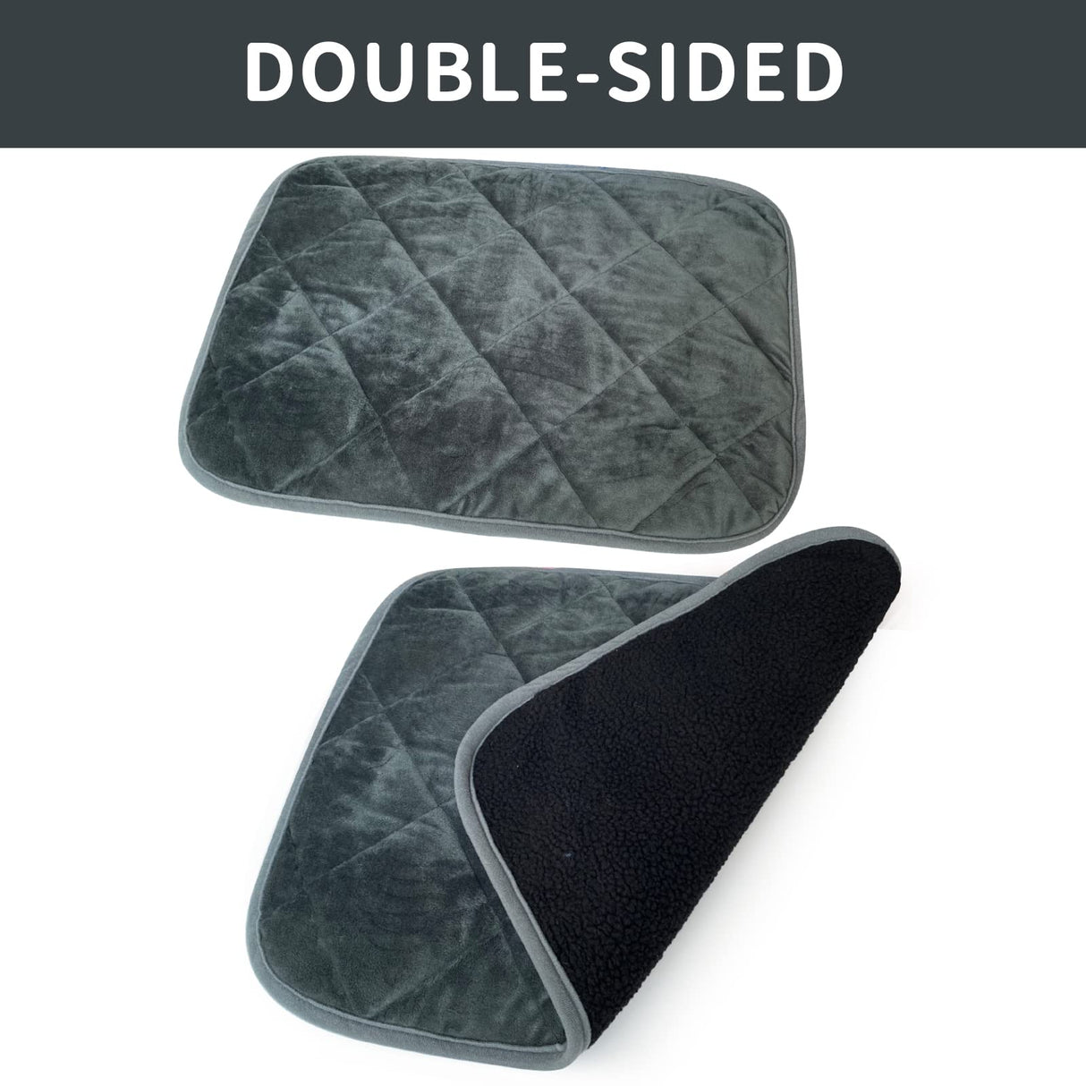 AUPETEK Self-Warming Cat Bed Indoor/Outdoor Super Soft Self Heating Pet Mat Washable Thermal Pad for Cat & Dog 21x15.7 inch