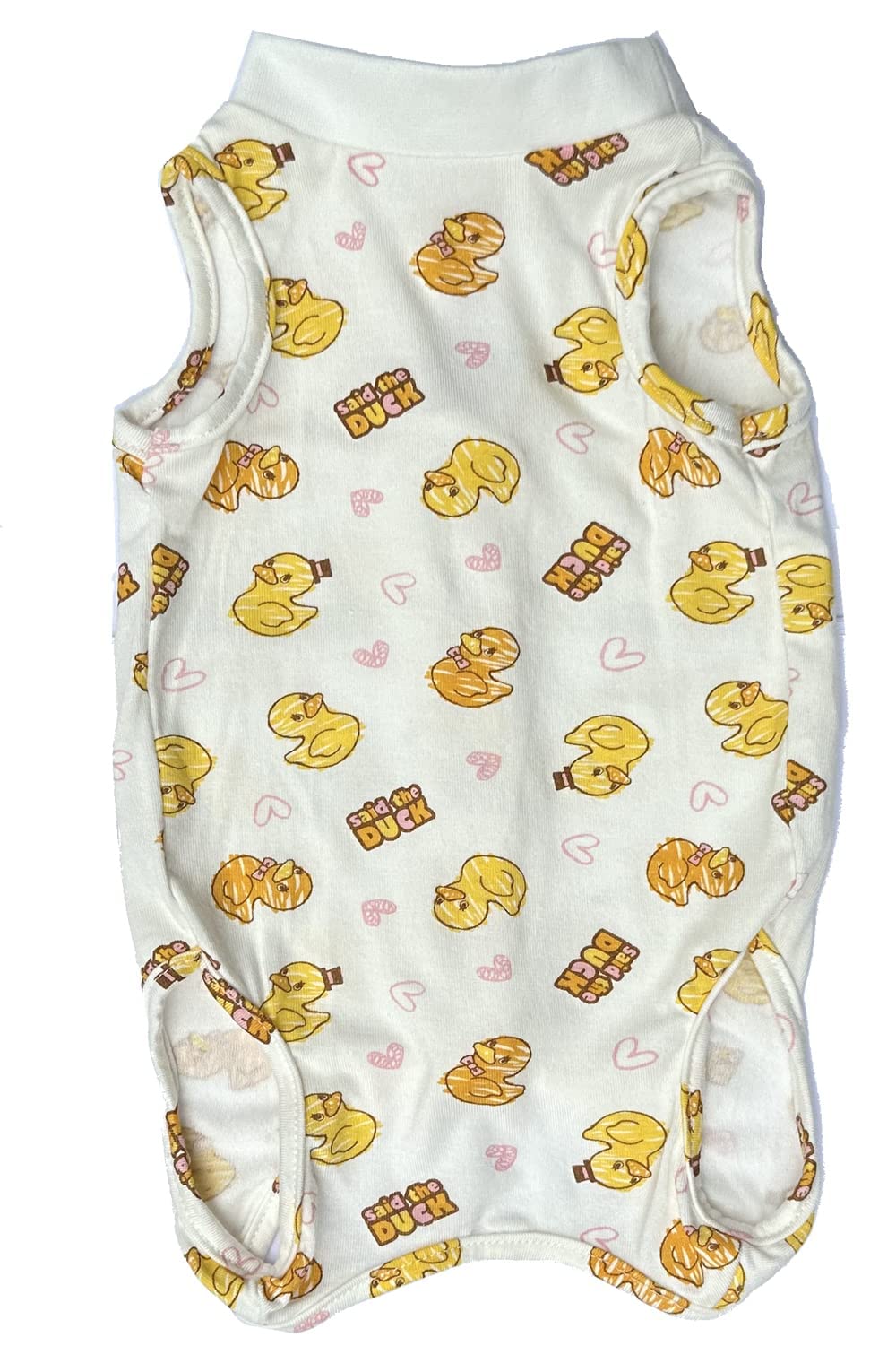 Duck Pet Cat Recovery Suit Shirt,Collar Alternative for Cats,Small