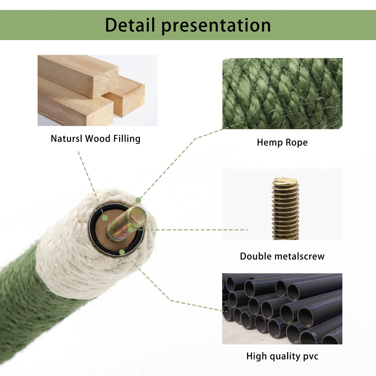 DVHEY Bird Stand Perch U Shape Hemp Rope Green Wood Parrot Perches for Small Birds,Parakeets Macaw Cockatiels Conures Love Birds Finches,Bird Training Educational Stand Toys (Small,1 Pack)