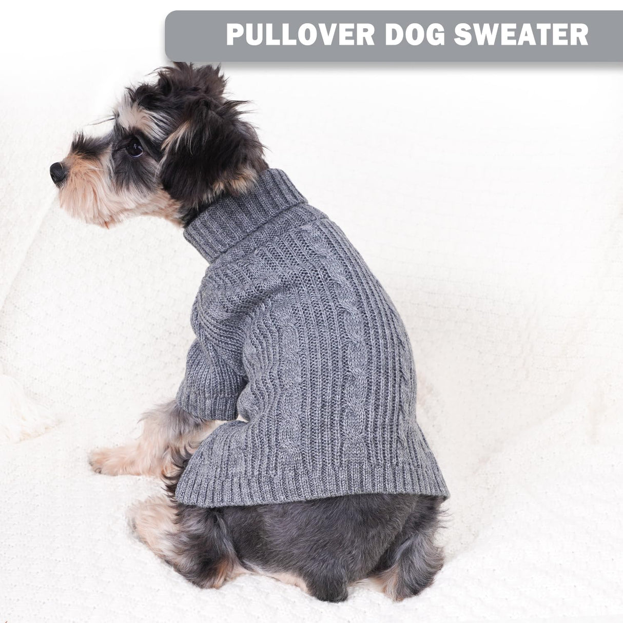 Winter Dog Clothes for Small Dogs Turtleneck Dog Sweaters Dog Knitted Warm Sweater Puppy Cold Weather Clothes Small Dog Pullover Sweater Fall Doggie Outfits Cat Apparel (Small)