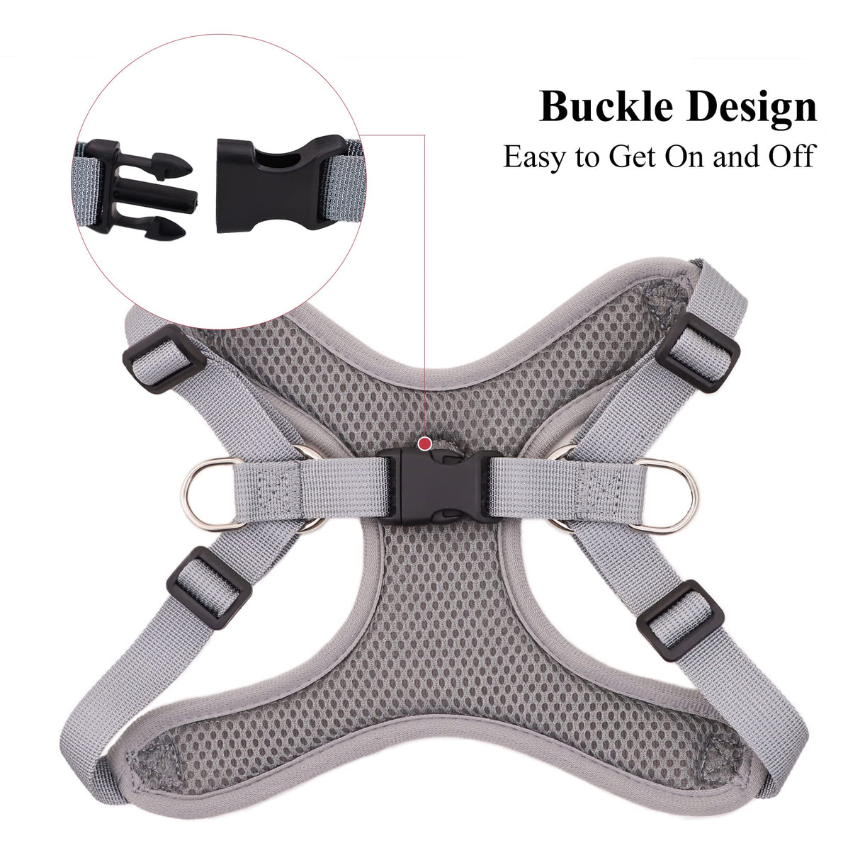 HuggieGems Adjustable Dog Harness Vest and Leash Set for Small, Medium Dogs No Pull, Step in Escape Proof Reflective Easy Walk Puppy Harness, Orange, XS (Comes with A Measuring Tape)