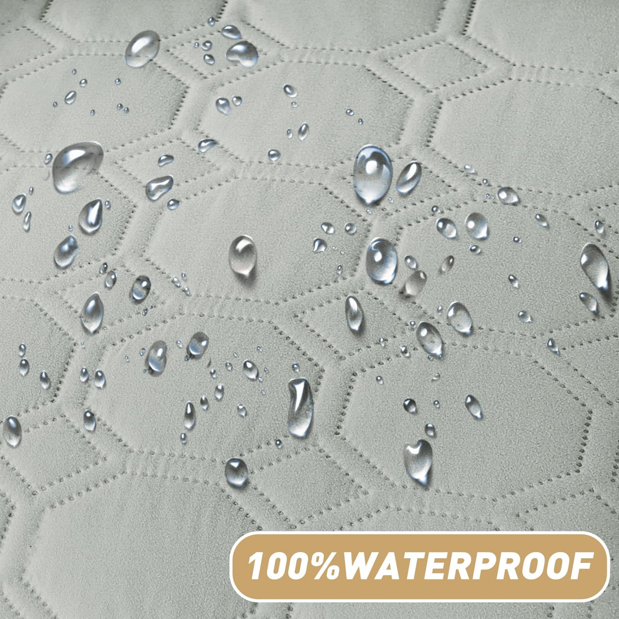 ZNSAYOTX Ultimate Cozy Blankets (82"x82") 100% Waterproof Bed Mat Blanket for Dog Pets, Couch Sofa Protector with Non-Slip Back Washable Durable, Pee Scratch Proof Easy to Clean (Light Grey)